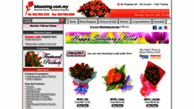 What Blooming.com.my website looked like in 2016 (8 years ago)