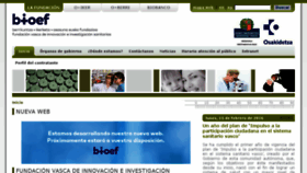 What Bioef.org website looked like in 2016 (8 years ago)