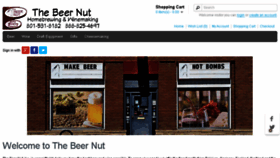 What Beernut.com website looked like in 2016 (8 years ago)