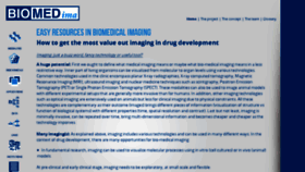 What Biomedima.eu website looked like in 2016 (8 years ago)