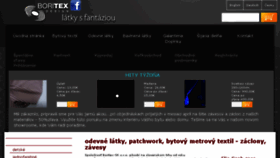 What Boritex.sk website looked like in 2016 (8 years ago)