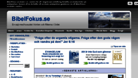 What Bibelfokus.se website looked like in 2016 (8 years ago)