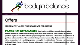 What Bodyinbalance.co.uk website looked like in 2016 (8 years ago)