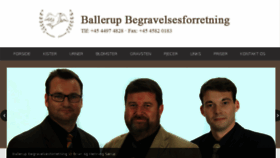 What Ballerupbegravelser.dk website looked like in 2016 (8 years ago)