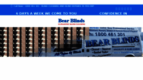 What Bearblinds.com.au website looked like in 2016 (8 years ago)
