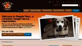 What Beaglepaws.com website looked like in 2016 (8 years ago)