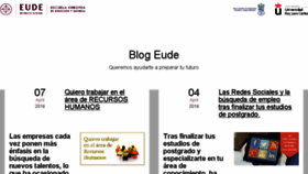 What Blog.eude.es website looked like in 2016 (9 years ago)