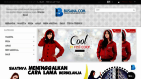 What Busana.com website looked like in 2016 (8 years ago)