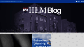 What Blog.iilm.edu website looked like in 2016 (8 years ago)