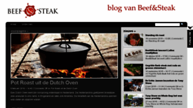What Beefandsteak.com website looked like in 2016 (10 years ago)
