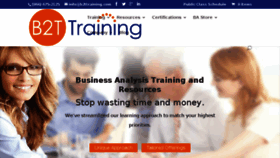 What B2ttraining.com website looked like in 2016 (8 years ago)