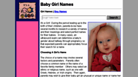 What Baby-girl-names.org website looked like in 2016 (8 years ago)
