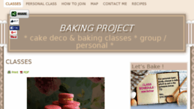 What Bakingproject.com website looked like in 2016 (8 years ago)