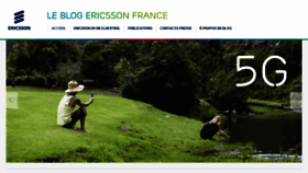 What Blog-ericssonfrance.com website looked like in 2016 (8 years ago)