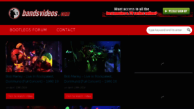 What Bandsvideos.com website looked like in 2016 (8 years ago)