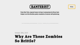What Banterist.com website looked like in 2016 (8 years ago)