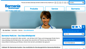 What Barmenia-mediline.de website looked like in 2016 (8 years ago)