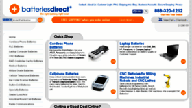 What Batteriesdirect.com website looked like in 2016 (8 years ago)