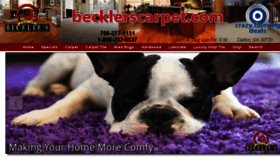 What Becklerscarpet.com website looked like in 2016 (8 years ago)