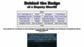 What Behindthebadge.net website looked like in 2016 (8 years ago)