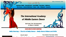 What Bellydance.org website looked like in 2016 (8 years ago)