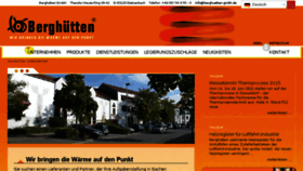 What Berghuetten-gmbh.de website looked like in 2016 (8 years ago)