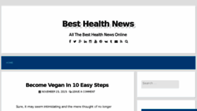 What Besthealthnewsonline.com website looked like in 2016 (8 years ago)