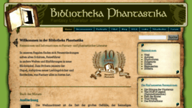 What Bibliotheka-phantastika.de website looked like in 2016 (8 years ago)
