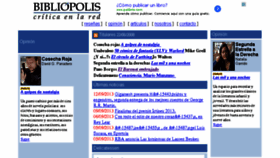 What Bibliopolis.org website looked like in 2016 (8 years ago)