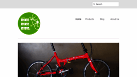 What Bikebikeride.com website looked like in 2016 (8 years ago)