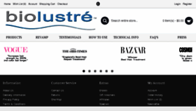 What Biolustre.com website looked like in 2016 (8 years ago)