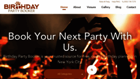 What Birthdaypartybooker.com website looked like in 2016 (8 years ago)