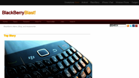 What Blackberryblast.com website looked like in 2016 (8 years ago)