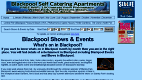 What Blackpoolevents.co.uk website looked like in 2016 (8 years ago)