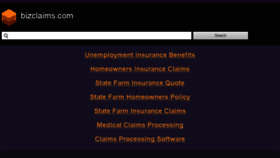 What Bizclaims.com website looked like in 2016 (8 years ago)