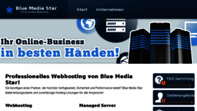 What Bluestarhosting.de website looked like in 2016 (8 years ago)