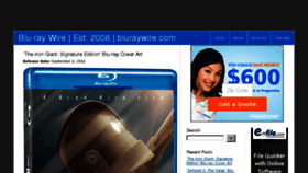 What Bluraywire.com website looked like in 2016 (8 years ago)