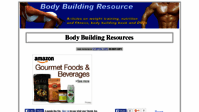 What Body-building-resource.com website looked like in 2016 (8 years ago)