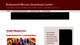 What Bollywoodmovies4u.com website looked like in 2016 (8 years ago)