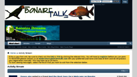 What Bonairetalk.com website looked like in 2016 (8 years ago)