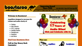 What Boostaroo.com website looked like in 2016 (8 years ago)
