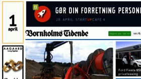 What Bornholmstidende.dk website looked like in 2016 (8 years ago)