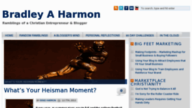 What Bradleyaharmon.com website looked like in 2016 (8 years ago)