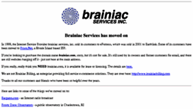 What Brainiac.com website looked like in 2016 (8 years ago)
