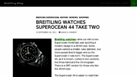 What Breitlingblog.com website looked like in 2016 (8 years ago)