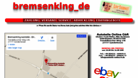 What Bremsenking.de website looked like in 2016 (8 years ago)