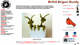 What Britishorigami.info website looked like in 2016 (8 years ago)