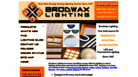 What Brodwax.com website looked like in 2016 (8 years ago)