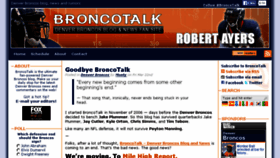 What Broncotalk.net website looked like in 2016 (8 years ago)