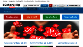 What Buecherbillig.de website looked like in 2016 (8 years ago)